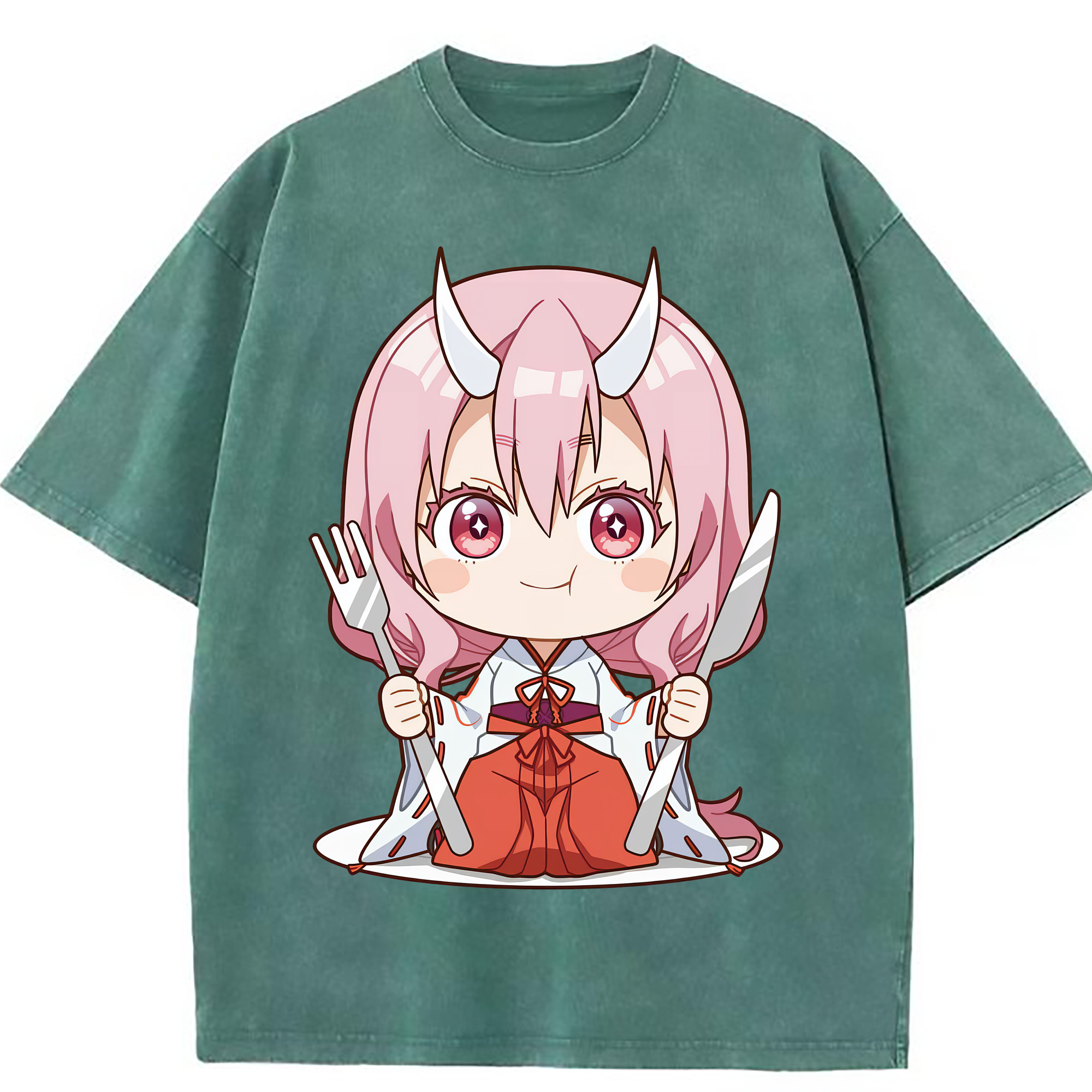 （画像用） 転スラ Regarding Reincarnated to Slime 綿100% ヴィンテージ風 半袖Tシャツ（フロントプリント）